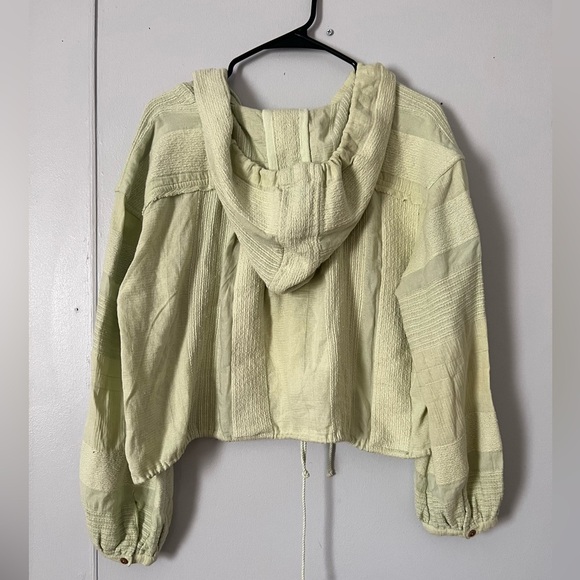 Free People Light Green Hooded Jacket - Picture 2 of 6